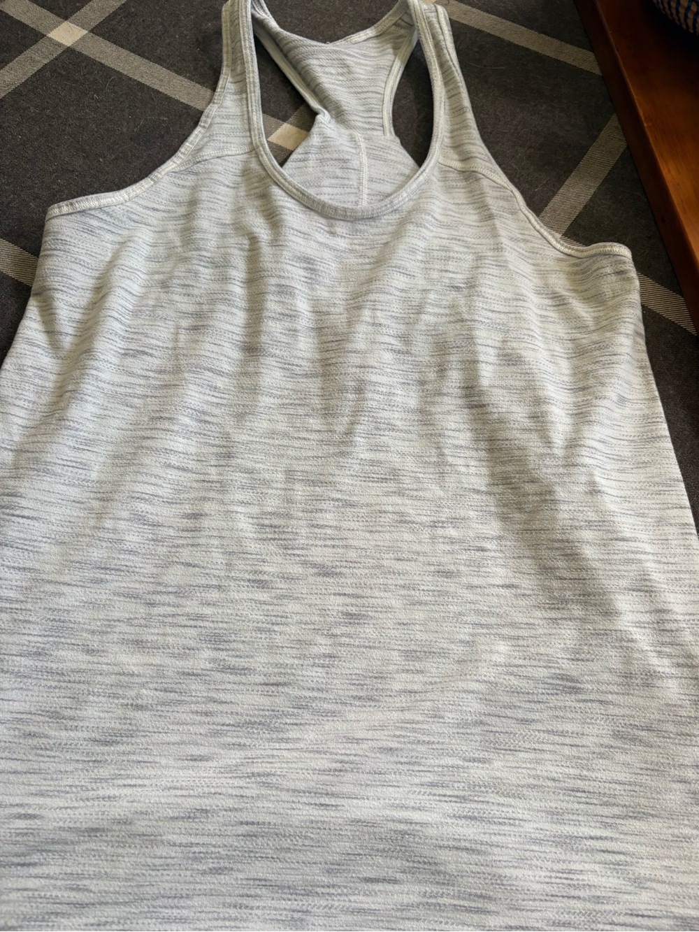 lululemon athletica Light Gray Heather Racerback Tank